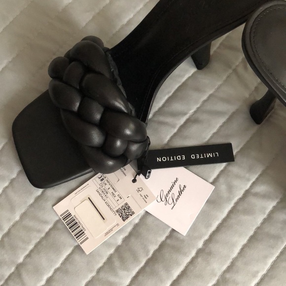 Mango Leather braided mule sandals Limited Edition - Picture 11 of 11